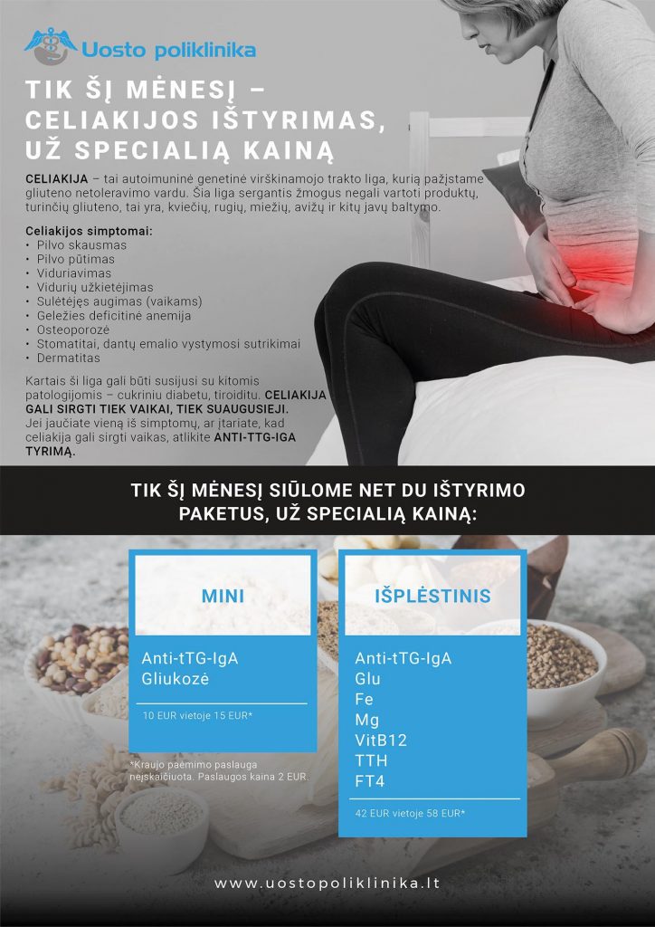 celiakijos tyrimo akcija
