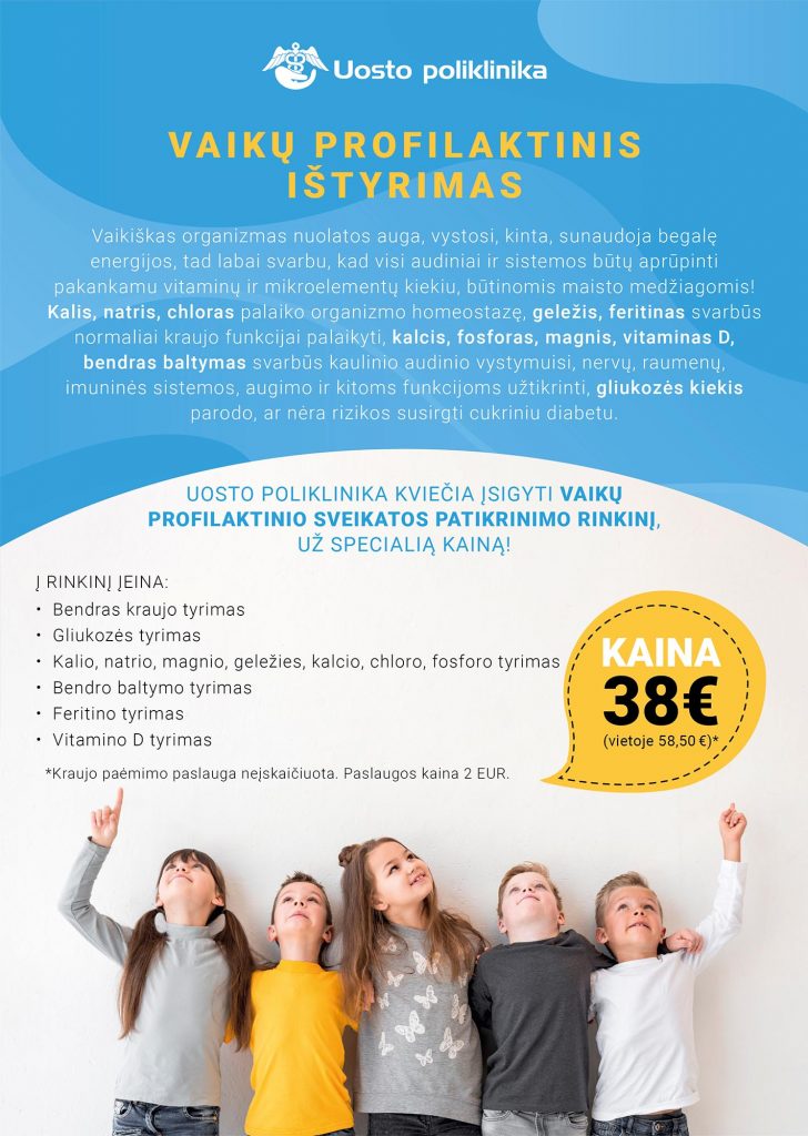 Vaikų profilaktinis ištyrimas